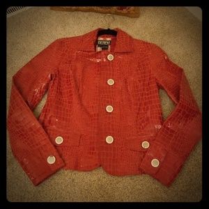 The collective works of BEREK leather jacket